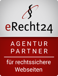 Logo: eRecht24 Agenturpartner für rechtssichere Websites